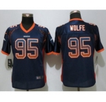 Women Nike Denver Broncos #95 Derek Wolfe Drift Fashion Blue Jersey