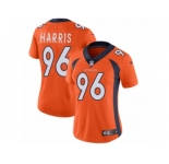 Women Nike Denver Broncos #96 Shelby Harris Orange Team Color Vapor Untouchable Limited Player NFL Jersey