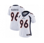 Women Nike Denver Broncos #96 Shelby Harris White Vapor Untouchable Limited Player NFL Jersey