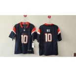 Women's Denver Broncos #10 Bo Nix Navy 2024 F.U.S.E Alternate Stitched Jersey
