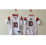 Women's Denver Broncos #10 Bo Nix White 2024 F.U.S.E. Alternate Stitched Jersey