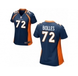 Women's Denver Broncos #72 Garett Bolles Nike Blue 2017 Draft Pick Game Jersey
