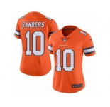 Women's Nike Denver Broncos #10 Emmanuel Sanders Limited Orange Rush NFL Jersey