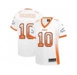 Women's Nike Denver Broncos #10 Emmanuel Sanders White Stitched NFL Elite Drift Fashion Jersey