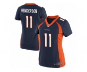 Women's Nike Denver Broncos #11 Carlos Henderson Limited Navy Blue Alternate NFL Jersey