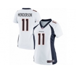 Women's Nike Denver Broncos #11 Carlos Henderson Limited White NFL Jersey