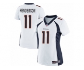 Women's Nike Denver Broncos #11 Carlos Henderson Limited White NFL Jersey