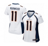 Women's Nike Denver Broncos #11 Jordan Norwood Game White NFL Jersey