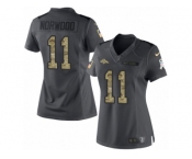 Women's Nike Denver Broncos #11 Jordan Norwood Limited Black 2016 Salute to Service NFL Jersey