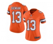 Women's Nike Denver Broncos #13 Trevor Siemian Limited Orange Rush NFL Jersey