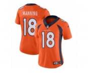 Women's Nike Denver Broncos #18 Peyton Manning Vapor Untouchable Limited Orange Team Color NFL Jersey