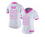 Women's Nike Denver Broncos #21 Aqib Talib Limited Rush Fashion Pink NFL Jersey