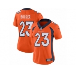 Women's Nike Denver Broncos #23 Devontae Booker Vapor Untouchable Limited Orange Team Color NFL Jersey