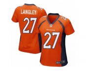 Women's Nike Denver Broncos #27 Brendan Langley Game Orange Team Color NFL Jersey