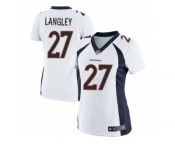 Women's Nike Denver Broncos #27 Brendan Langley Limited White NFL Jersey