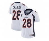 Women's Nike Denver Broncos #28 Jamaal Charles Vapor Untouchable Limited White NFL Jersey