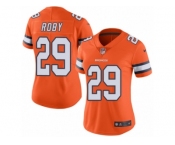 Women's Nike Denver Broncos #29 Bradley Roby Limited Orange Rush NFL Jersey