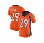 Women's Nike Denver Broncos #29 Bradley Roby Vapor Untouchable Limited Orange Team Color NFL Jersey