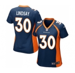 Women's Nike Denver Broncos #30 Phillip Lindsay Game Navy Blue Alternate NFL Jersey