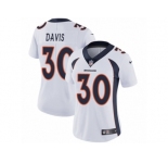 Women's Nike Denver Broncos #30 Terrell Davis Vapor Untouchable Limited White NFL Jersey