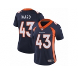 Women's Nike Denver Broncos #43 T.J. Ward Vapor Untouchable Limited Navy Blue Alternate NFL Jersey