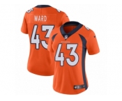 Women's Nike Denver Broncos #43 T.J. Ward Vapor Untouchable Limited Orange Team Color NFL Jersey