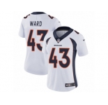 Women's Nike Denver Broncos #43 T.J. Ward Vapor Untouchable Limited White NFL Jersey