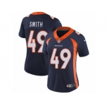 Women's Nike Denver Broncos #49 Dennis Smith Vapor Untouchable Limited Navy Blue Alternate NFL Jersey