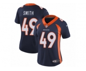 Women's Nike Denver Broncos #49 Dennis Smith Vapor Untouchable Limited Navy Blue Alternate NFL Jersey