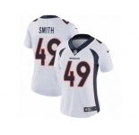 Women's Nike Denver Broncos #49 Dennis Smith Vapor Untouchable Limited White NFL Jersey