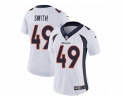 Women's Nike Denver Broncos #49 Dennis Smith Vapor Untouchable Limited White NFL Jersey