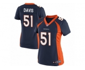 Women's Nike Denver Broncos #51 Todd Davis Limited Navy Blue Alternate NFL Jersey