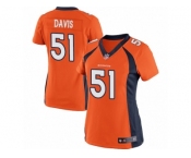 Women's Nike Denver Broncos #51 Todd Davis Limited Orange Team Color NFL Jersey