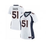 Women's Nike Denver Broncos #51 Todd Davis Limited White NFL Jersey