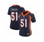 Women's Nike Denver Broncos #51 Todd Davis Vapor Untouchable Limited Navy Blue Alternate NFL Jersey