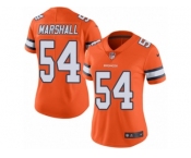 Women's Nike Denver Broncos #54 Brandon Marshall Limited Orange Rush NFL Jersey