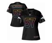 Women's Nike Denver Broncos #57 Demarcus Walker Game Black Fashion NFL Jersey
