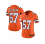 Women's Nike Denver Broncos #57 Tom Jackson Limited Orange Rush NFL Jersey
