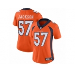 Women's Nike Denver Broncos #57 Tom Jackson Vapor Untouchable Limited Orange Team Color NFL Jersey