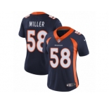 Women's Nike Denver Broncos #58 Von Miller Vapor Untouchable Limited Navy Blue Alternate NFL Jersey