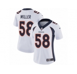 Women's Nike Denver Broncos #58 Von Miller Vapor Untouchable Limited White NFL Jersey