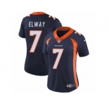 Women's Nike Denver Broncos #7 John Elway Vapor Untouchable Limited Navy Blue Alternate NFL Jersey
