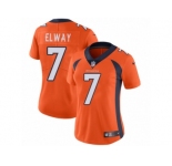 Women's Nike Denver Broncos #7 John Elway Vapor Untouchable Limited Orange Team Color NFL Jersey