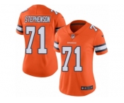 Women's Nike Denver Broncos #71 Donald Stephenson Limited Orange Rush NFL Jersey