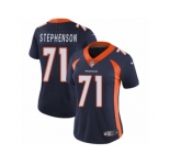 Women's Nike Denver Broncos #71 Donald Stephenson Vapor Untouchable Limited Navy Blue Alternate NFL Jersey