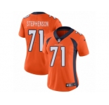 Women's Nike Denver Broncos #71 Donald Stephenson Vapor Untouchable Limited Orange Team Color NFL Jersey