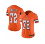 Women's Nike Denver Broncos #72 Garett Bolles Limited Orange Rush NFL Jersey