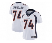 Women's Nike Denver Broncos #74 Ty Sambrailo Vapor Untouchable Limited White NFL Jersey