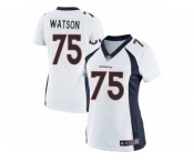 Women's Nike Denver Broncos #75 Menelik Watson Limited White NFL Jersey