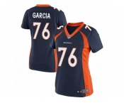 Women's Nike Denver Broncos #76 Max Garcia Limited Navy Blue Alternate NFL Jersey
